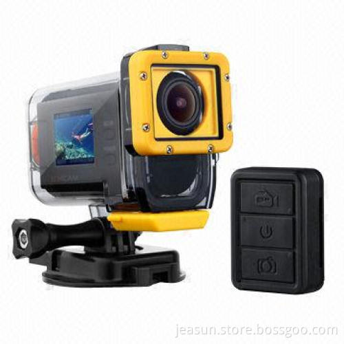 Full HD 1080p Sport Helmet Waterproof Camera With Bidirectional Remote Controller